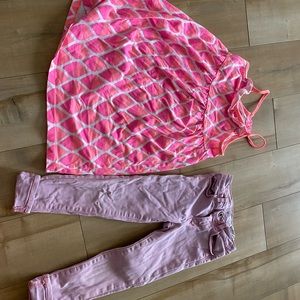 Girls 5 year old dress & Zara jeans bundle